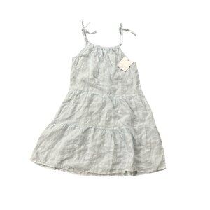 Bella Dahl Girl 100% Linen Dress in Ice Blue